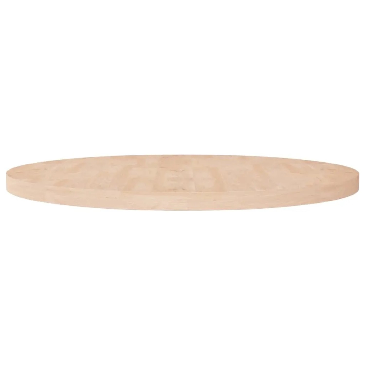 vidaXL Runde Tischplatte Ø90x4 cm Unbehandeltes Massivholz Eiche 342913