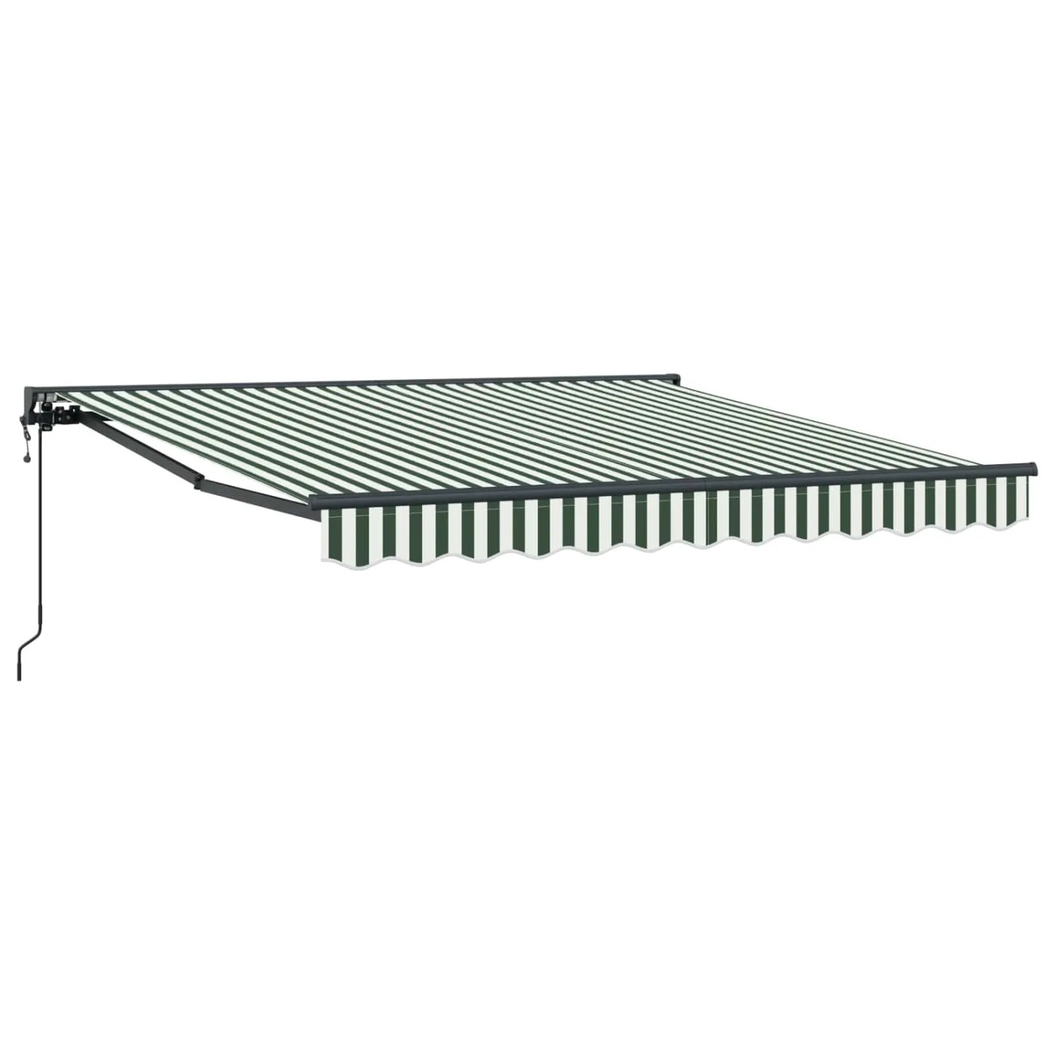 vidaXL Markisenrahmen Grün und Weiß 300 x 250 cm 3330194