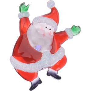 Weihnachtsfigur mit LED-Beleuchtung, 9 cm, als Fensterdeko für festliche Stimmung.