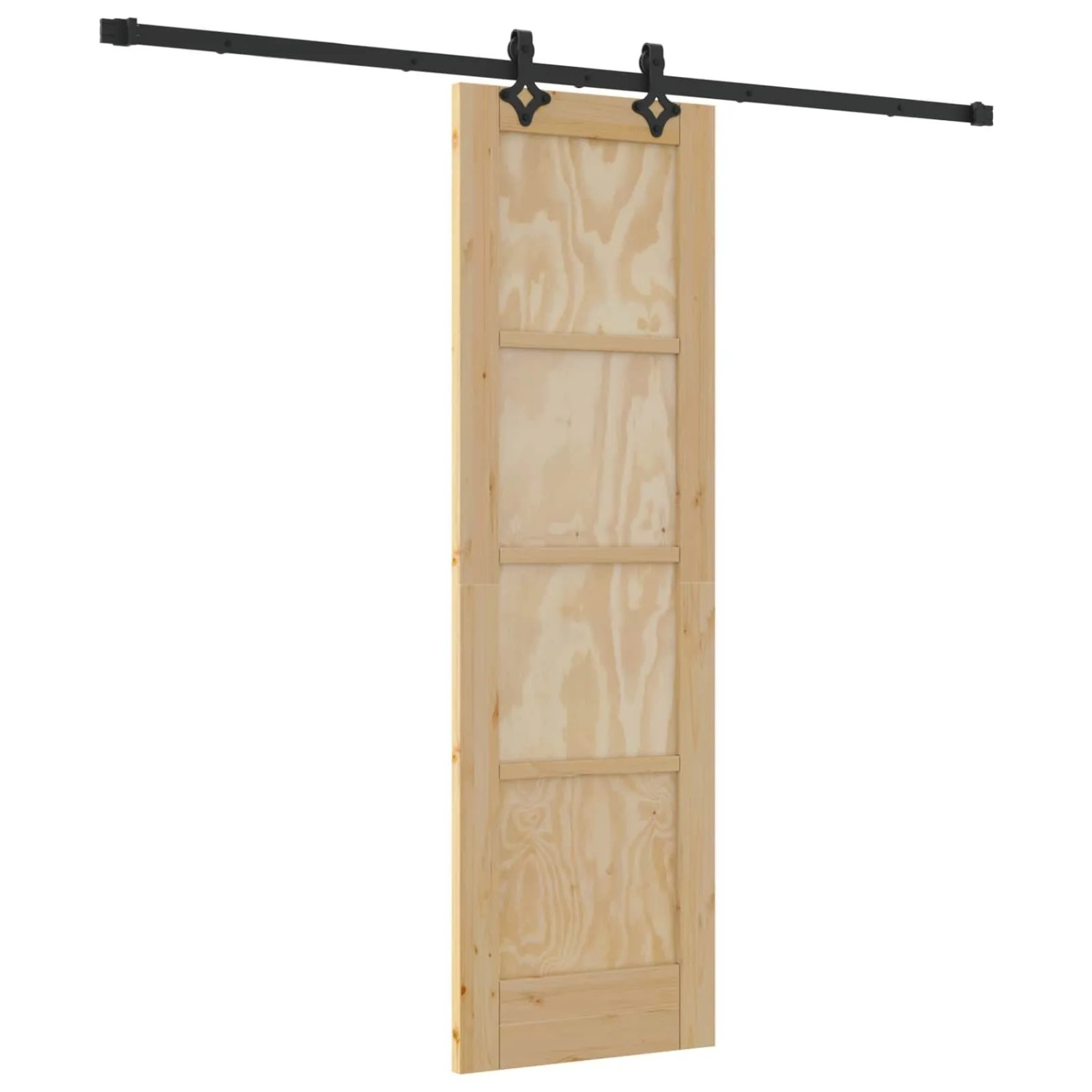vidaXL Schiebetür ORKDAL Natur 61 x 198,5 cm Massives Kiefernholz 3445548