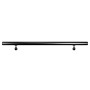 Treba Handlauf-Set H29, Aluminium schwarz, 150 cm. Handlauf mit Wandhalterung für Treppen und Flure.
