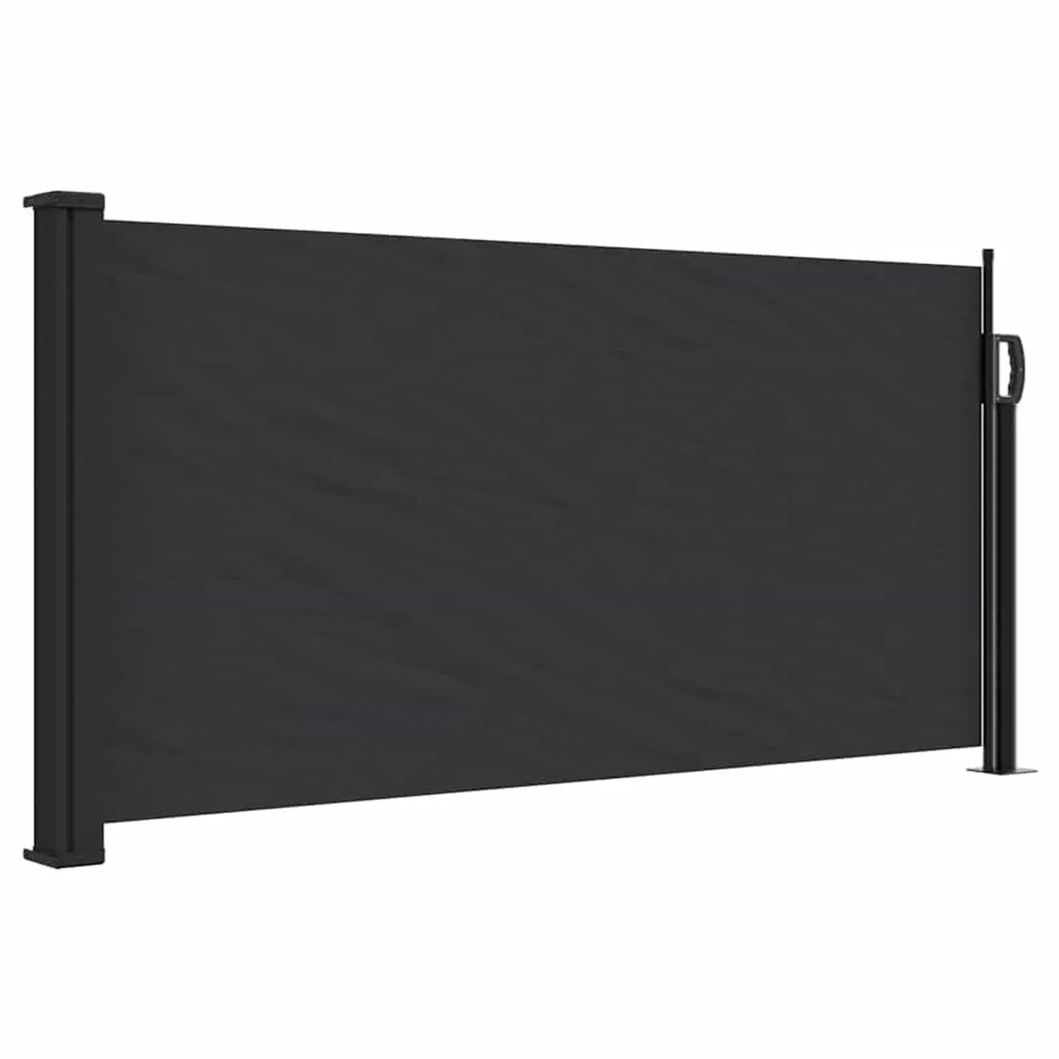 vidaXL Seitenmarkise Ausziehbar Schwarz 100x500 cm 4004384