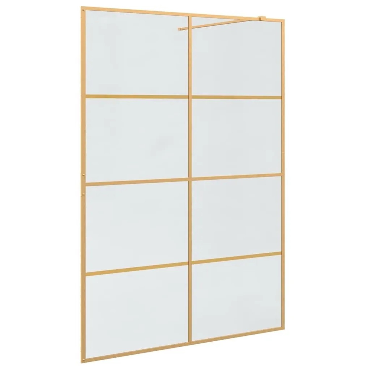 vidaXL Walk-In Duschwand Gold 140 x 195 cm Gehärtetes Glas 42022061