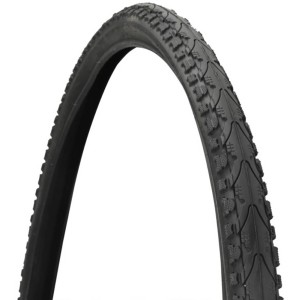 Schwarzer Fischer Trekking Fahrradreifen, 71,12 cm (28 Zoll), pannensicher, Profil