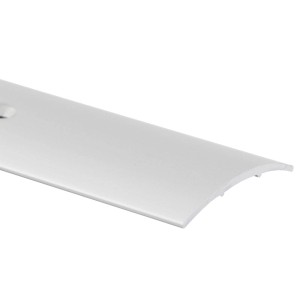 Silbernes KARAT Übergangsprofil (3x100cm) für Bodenbeläge, vorgebohrt.