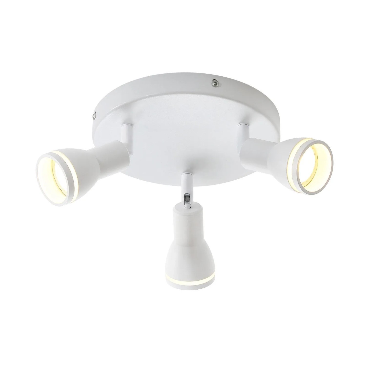 ZMH LED Deckenstrahler 6x GU10 Weiß Schwenkbar Modern ohne Leuchtmittel