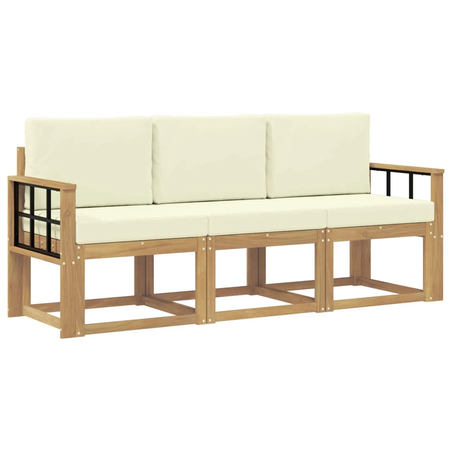 vidaXL Outdoor-Sofagarnitur 3-Tlg 3387184