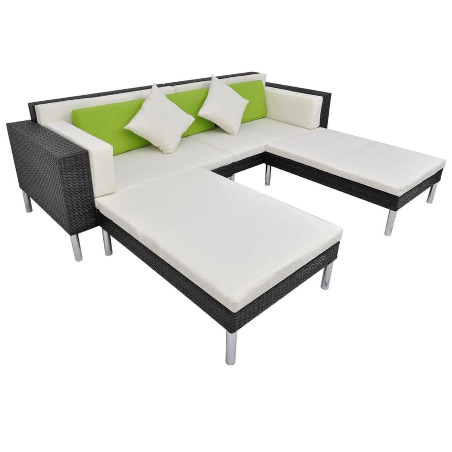 Vidaxl 4 piece garden lounge set discount