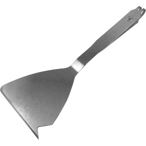 Grillspachtel aus Edelstahl, 39 cm, zum Wenden und Mischen von Grillgut.