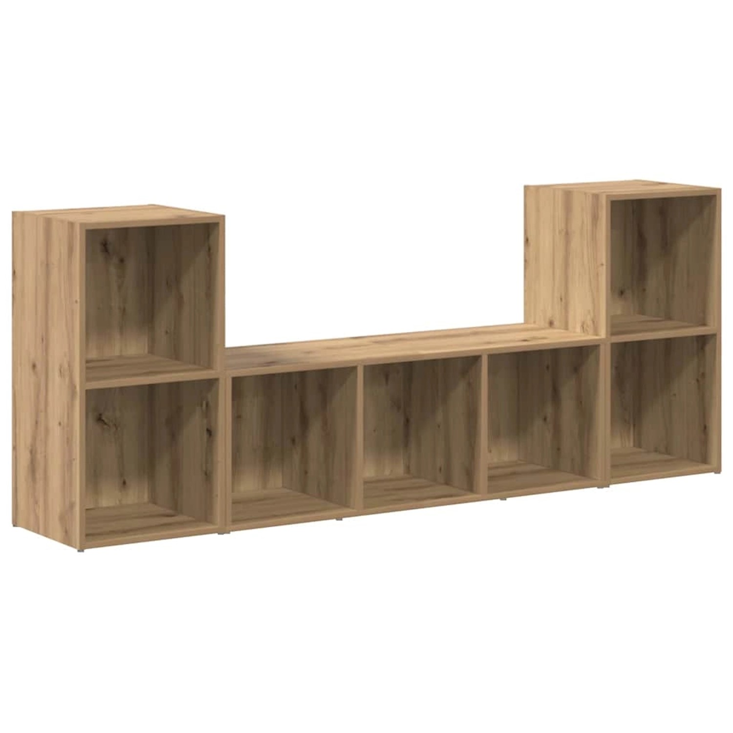 vidaXL TV-Schrank 3 Stk Braun 107 x 35 x 37 cm Holzwerkstoff 3393254 günstig online kaufen