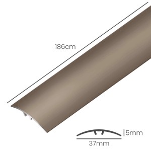 Dalsys 3-in-1 Übergangsprofil aus Aluminium, 186x37mm, Champagner. Für Bodenbeläge, mit Höhenausgleich.