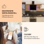 Schwarze Klarstein Dunstabzugshaube Aurora 60 Smart mit Ambiente-Licht in Küche und per App steuerbar.