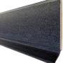 Schwarze System 9 Kernsockelleiste, 60 mm hoch, für perfekten Wandabschluss.