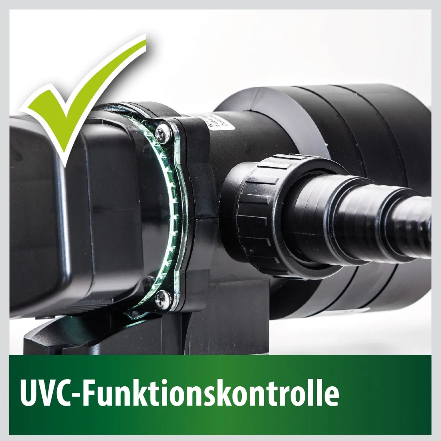 Heissner UVC-Teichklärer 72W mit Funktionskontrolle für Teiche bis 80.000 Liter.