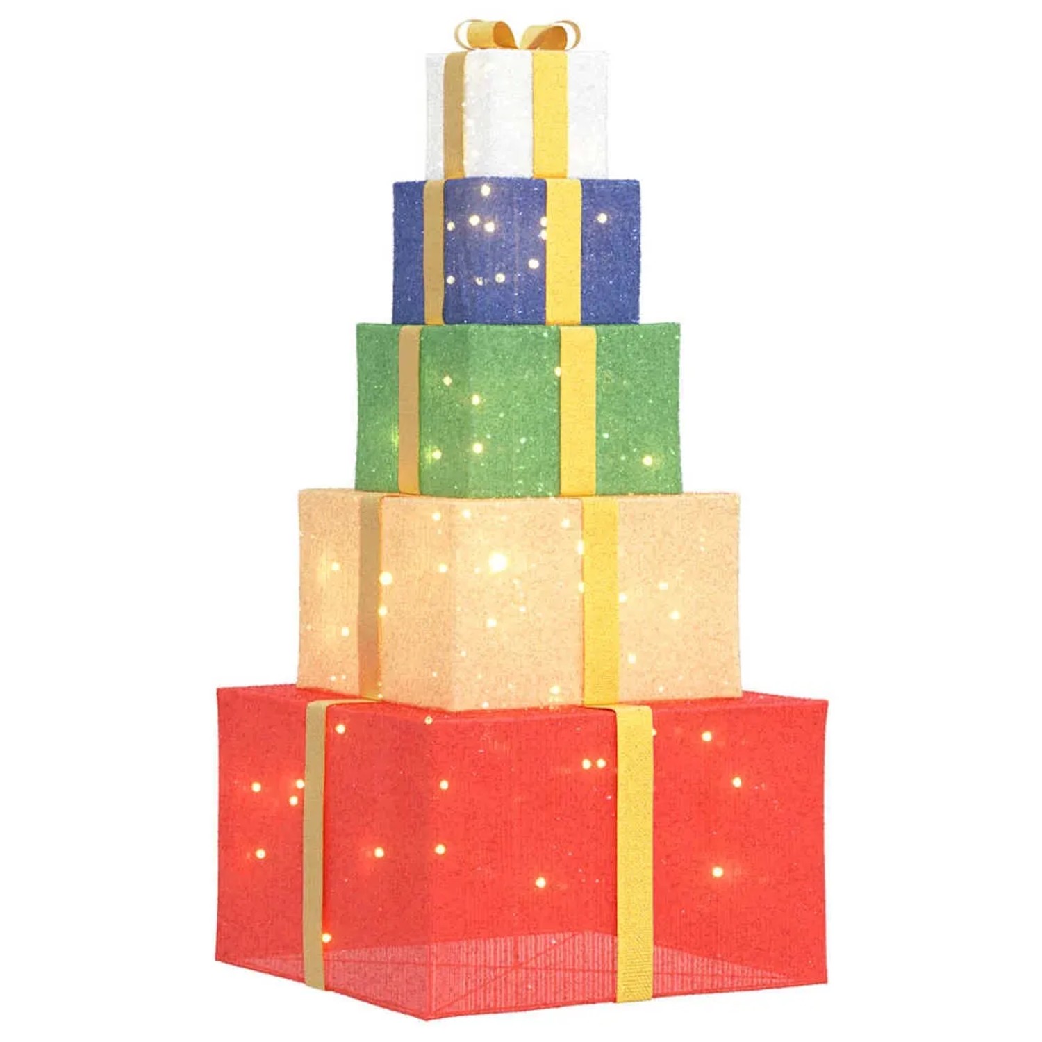 vidaXL Weihnachtsdekoration Geschenkbox 250 LEDs Warmweiß 4019487