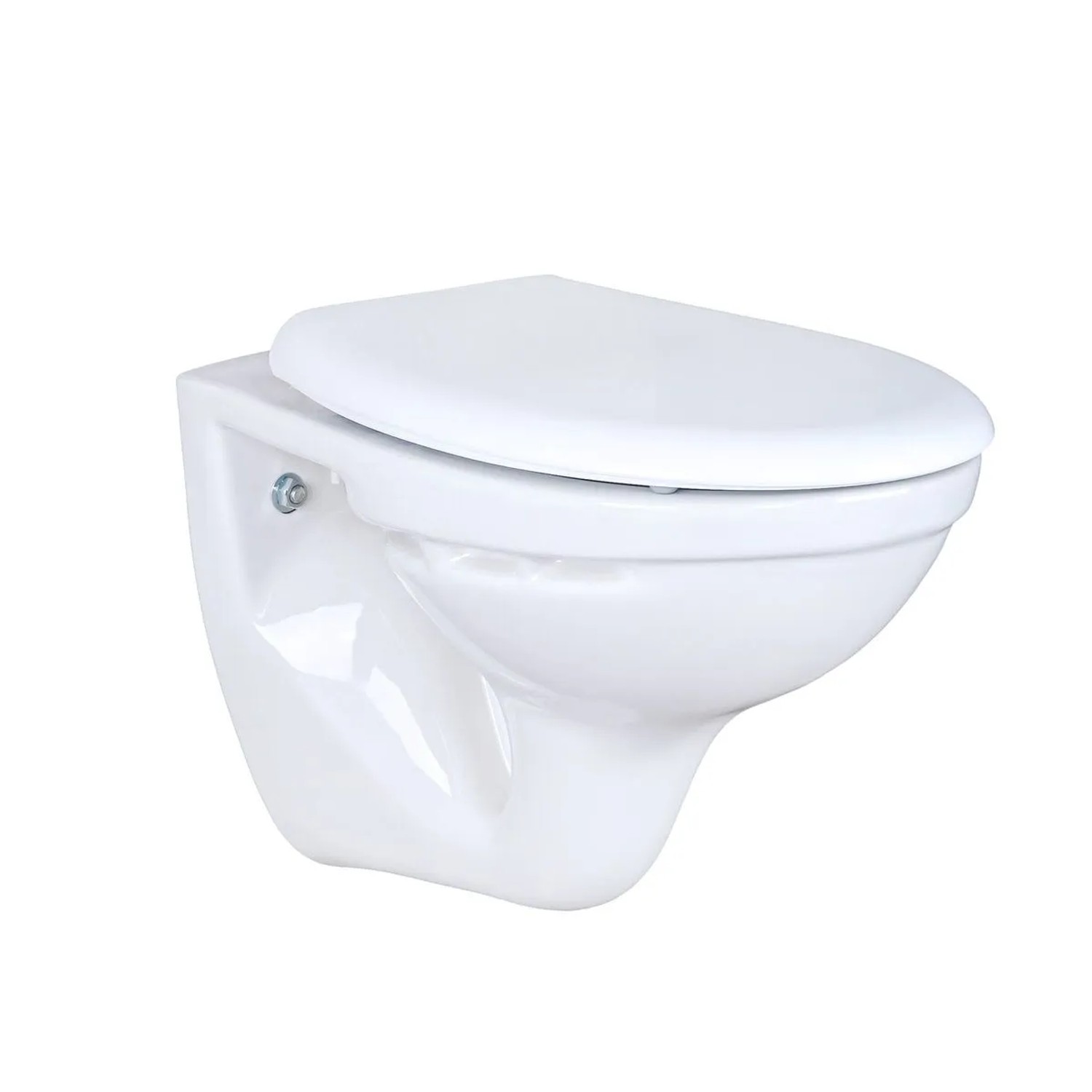 Belvit Wand Hänge WC Abgang Wand Waagerecht mit Softclose Deckel 520x360x375 cm