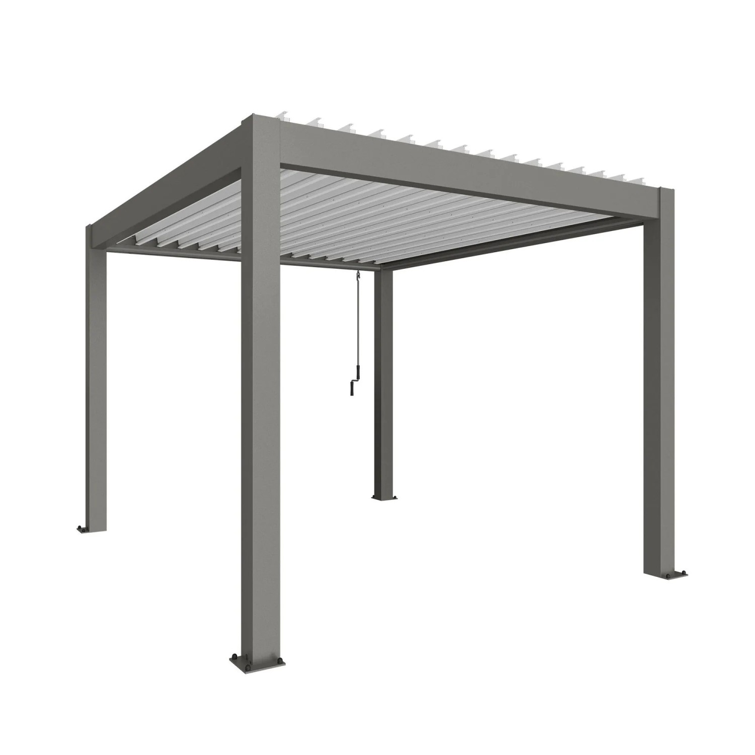 Thumbnail - Biohort Pergola 3 m x 3,5 m Quarzgrau-Metallic
