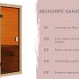 Karibu Sauna "Rabea Eckeinstieg" Naturbelassen mit Ofen 3,6 kW Integriert_5