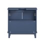 SoBuy Waschbeckenunterschrank BZR113-B, blau, 60 cm breit, mit zwei offenen Türen und Stauraum.
