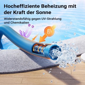 Wiltec Poolschlauch 21 M ⌀32 Mm Schwimmbadschlauch Mit Muffe Saugschlauch