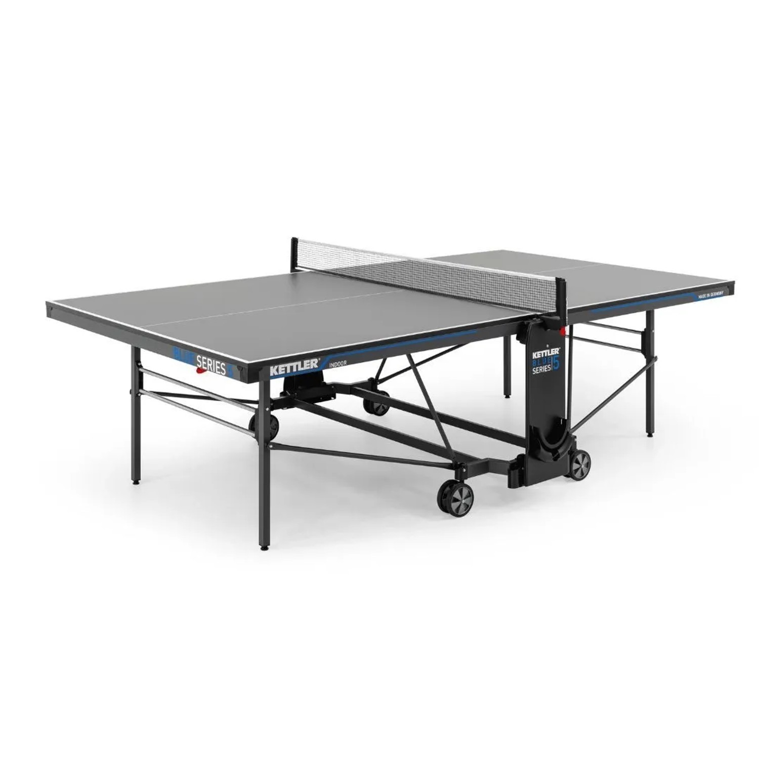 Kettler Profi Tischtennis-Platte K5 Indoor Ping Pong Tisch mit Netz Klappbar