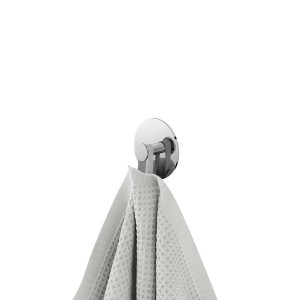 Tiger Ace Handtuchhaken, Edelstahl poliert, mit Handtuch.