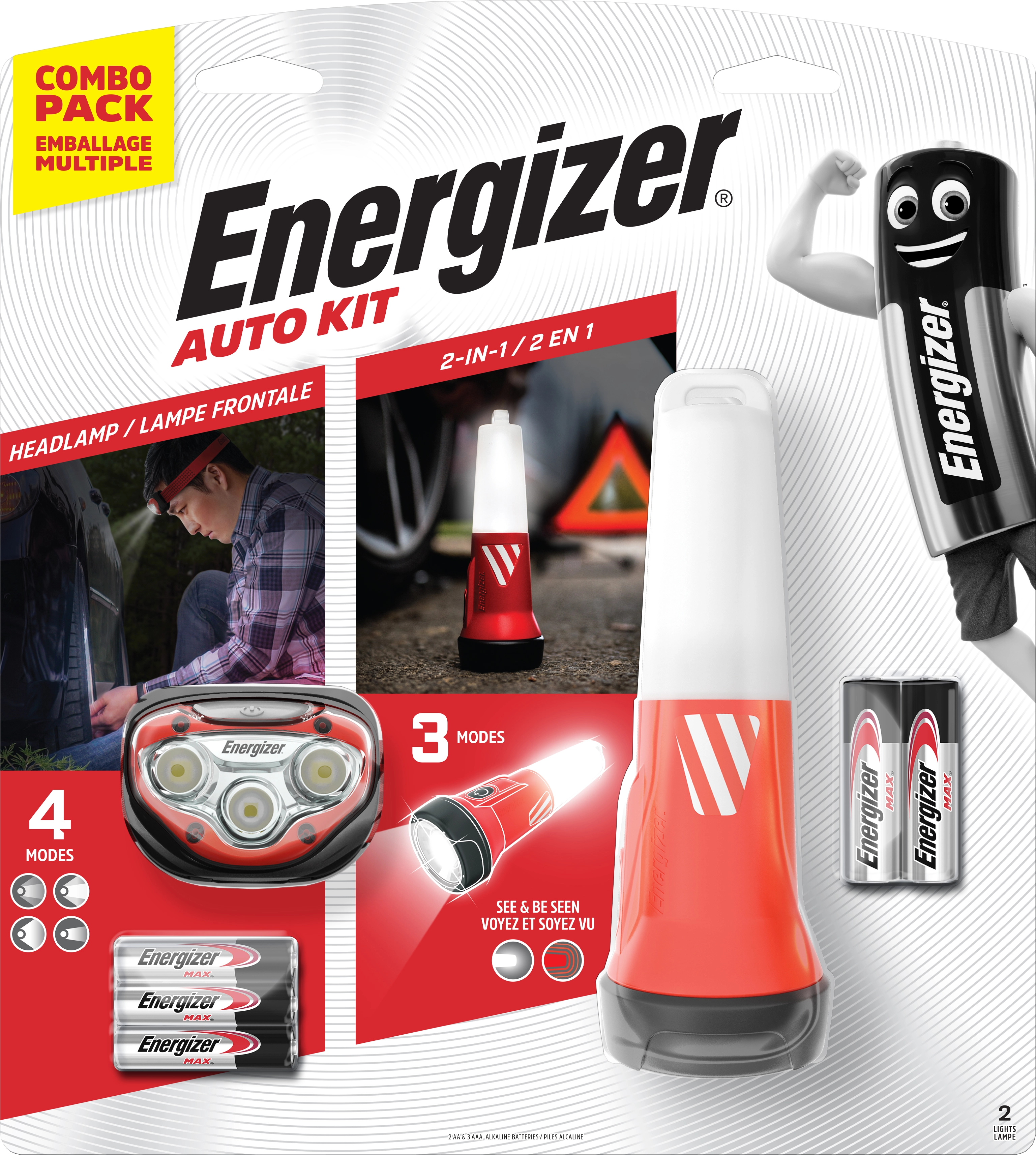 Energizer Auto-Notfall-Kit mit Stirnlampe und 2in1 Notfalllicht kaufen bei  OBI