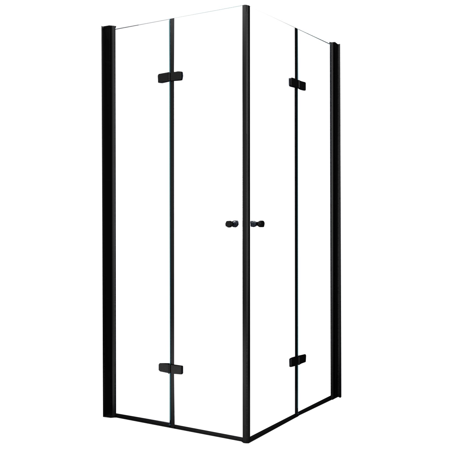 Glasdeals Duschkabine CLAP Schwarz 80 x 80 x 195 cm – 3151