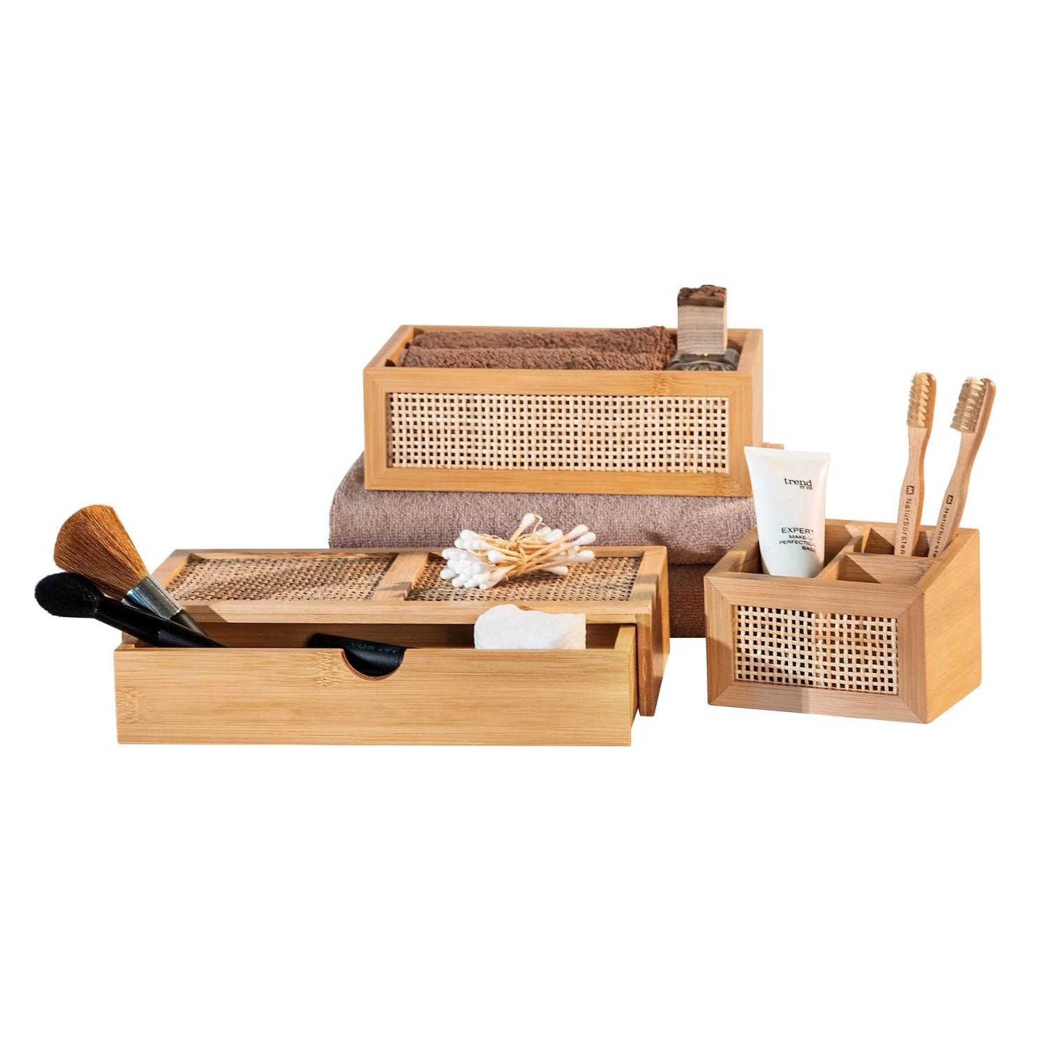 Wenko Badbox Allegre mit 3 Fächern Braun FSC®_8