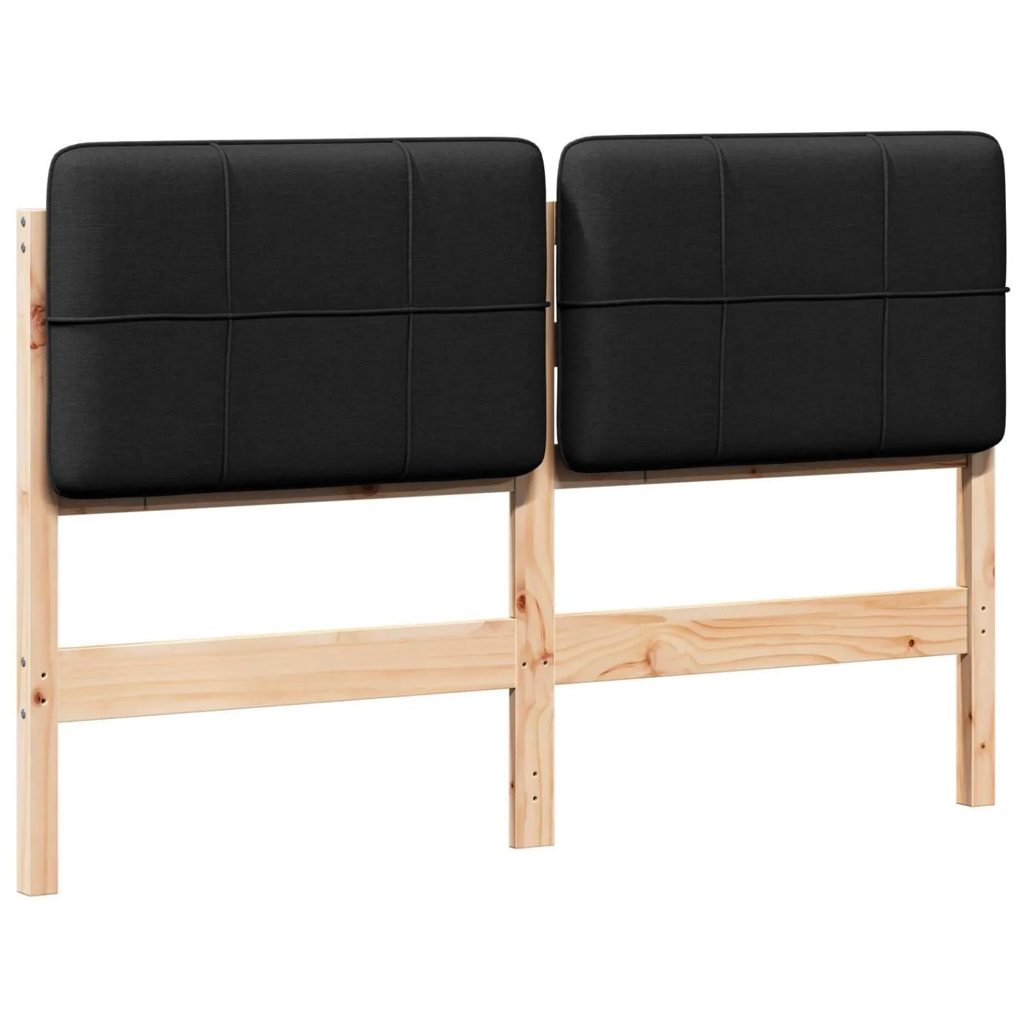 vidaXL Gepolstertes Kopfteil mit Kopfteil Braun und Schwarz 135 cm 880130