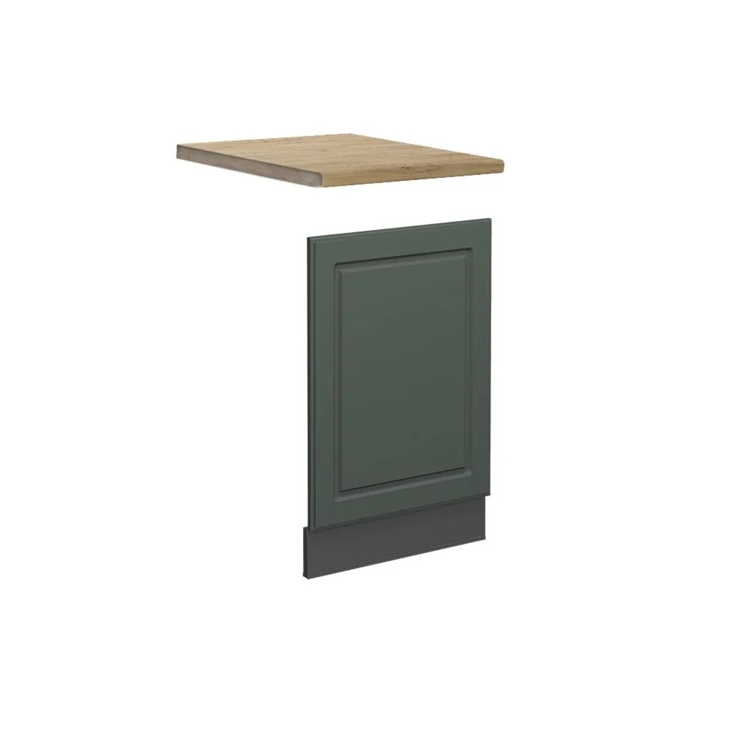 Vicco Frontblende Fame-Line Grün-Gold Landhaus Anthrazit 45 cm AP Eiche