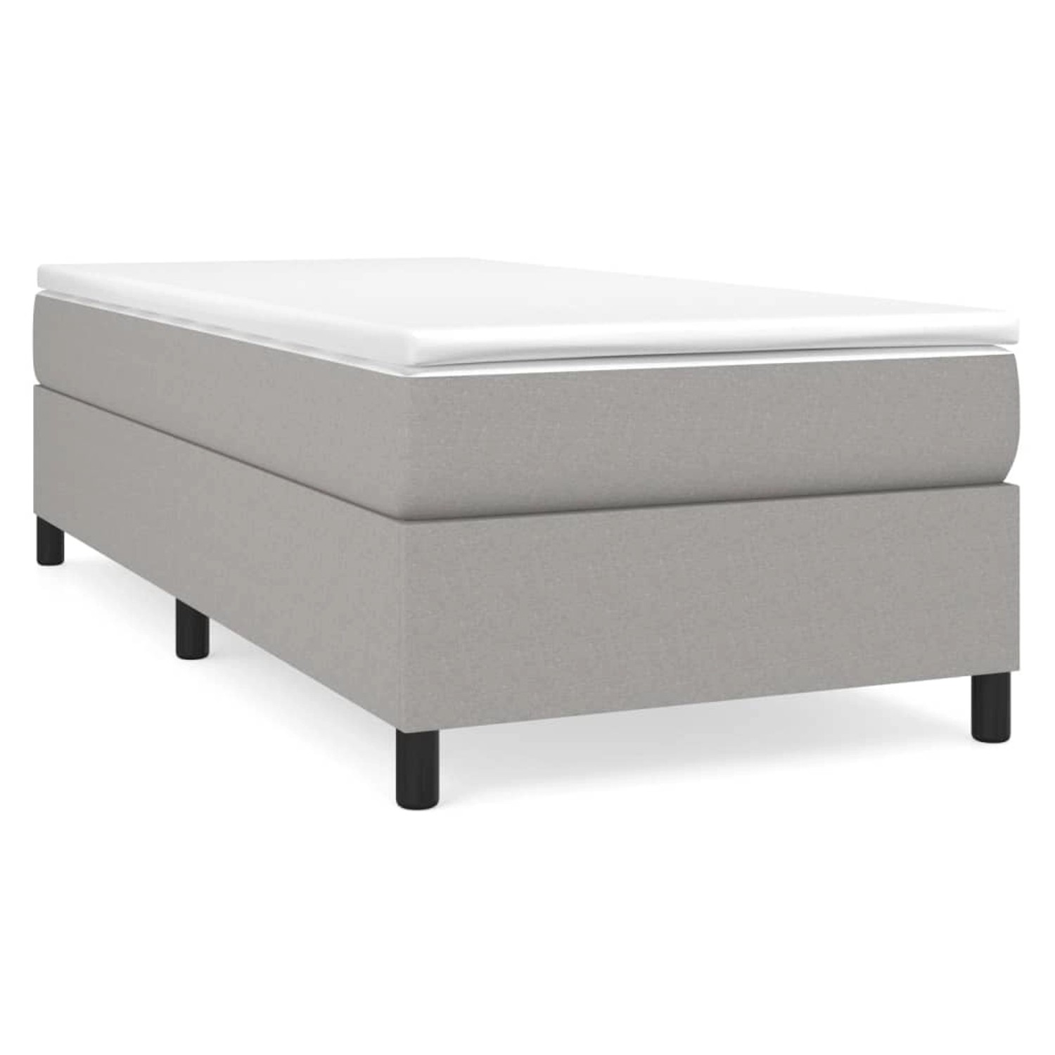 Vidaxl Boxspringbett Hellgrau 80x200 Cm Stoff günstig online kaufen