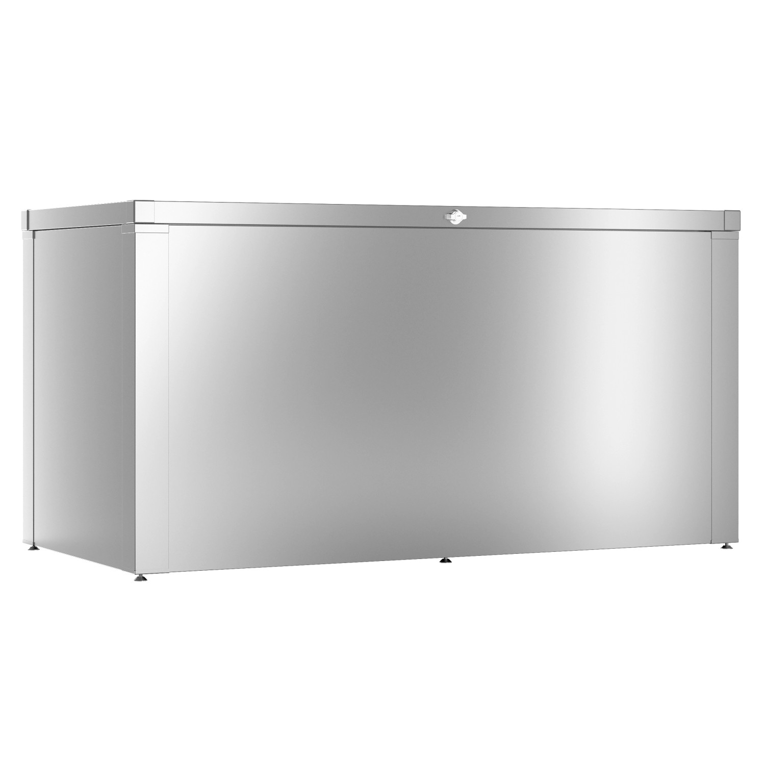 Guardi Gartenbox 82,2 cm x 159 cm x 76,5 cm Silber Metallic günstig online kaufen