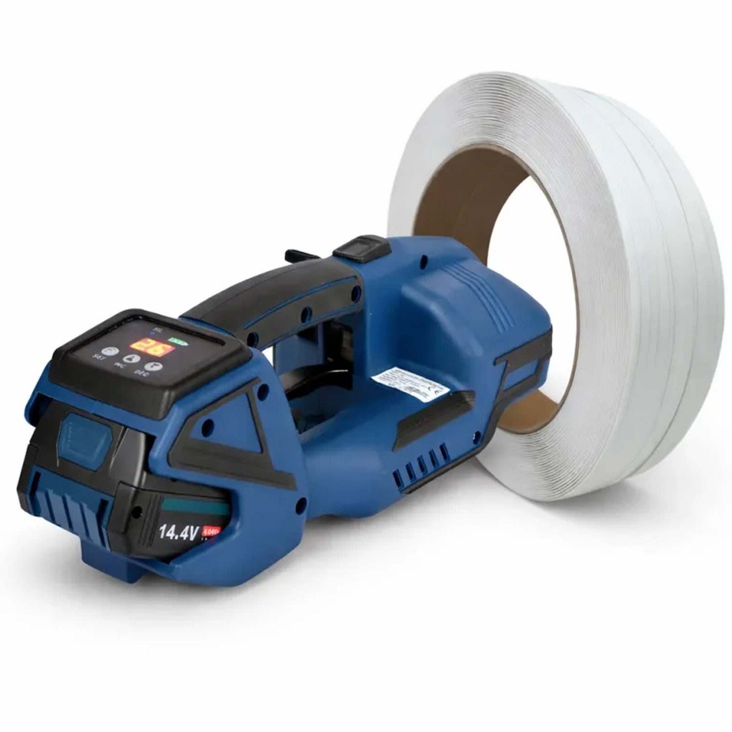 DeTec. DT UMV2 Akku Umreifungsgerät Mit 12 MM Umreifungsband 160 KG Komplettset Für Professionelle Verpackung Kombiset