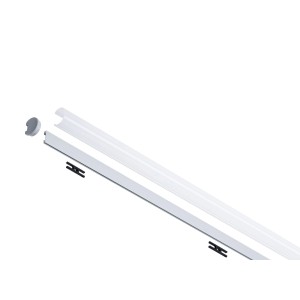 Paulmann Tube Profil Set 2m mit Clips, Endkappen und Diffusor für LED-Streifen.