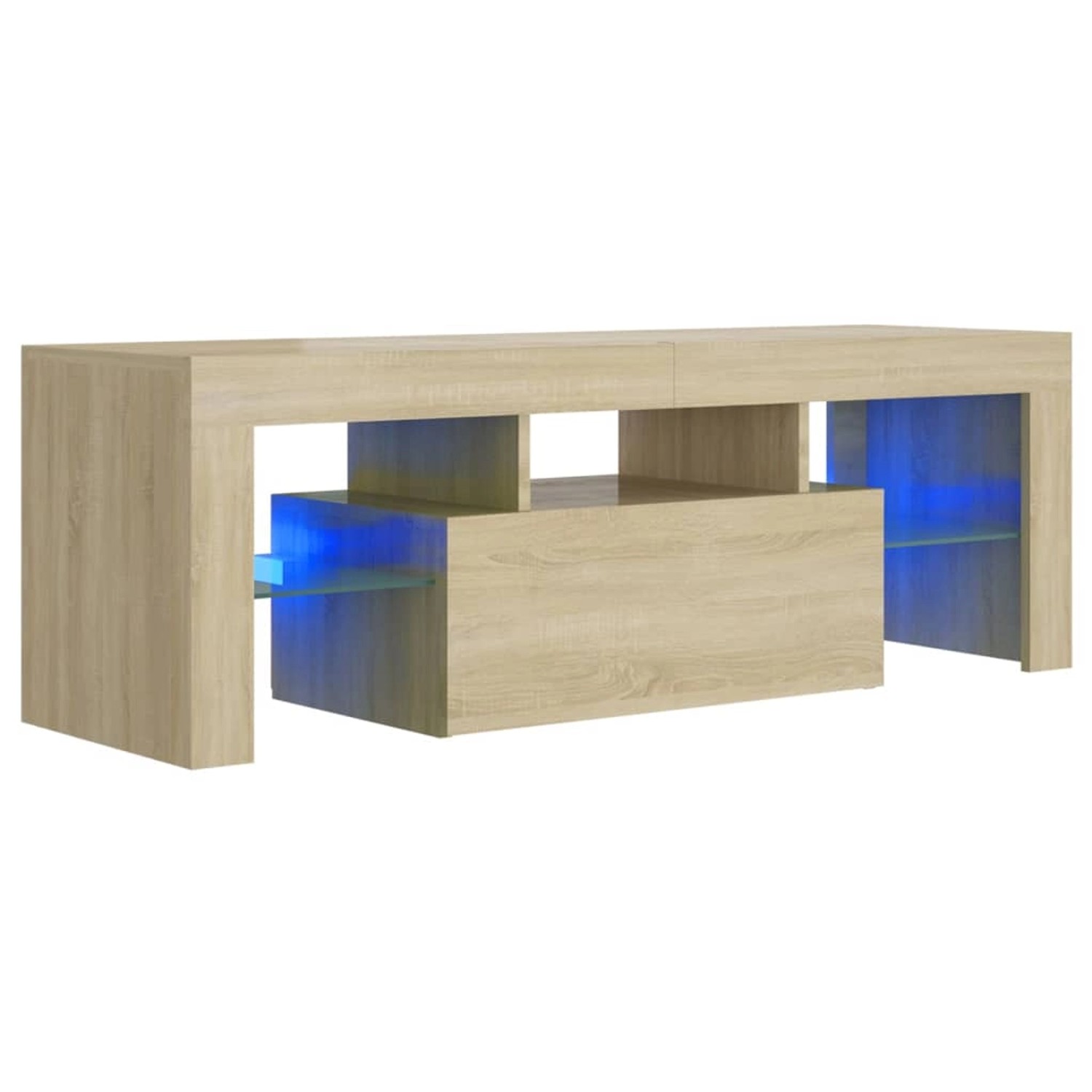 VidaXL TV-Schrank mit LED-Leuchten Sonoma-Eiche 120x35x40 cm  Modell 2 günstig online kaufen