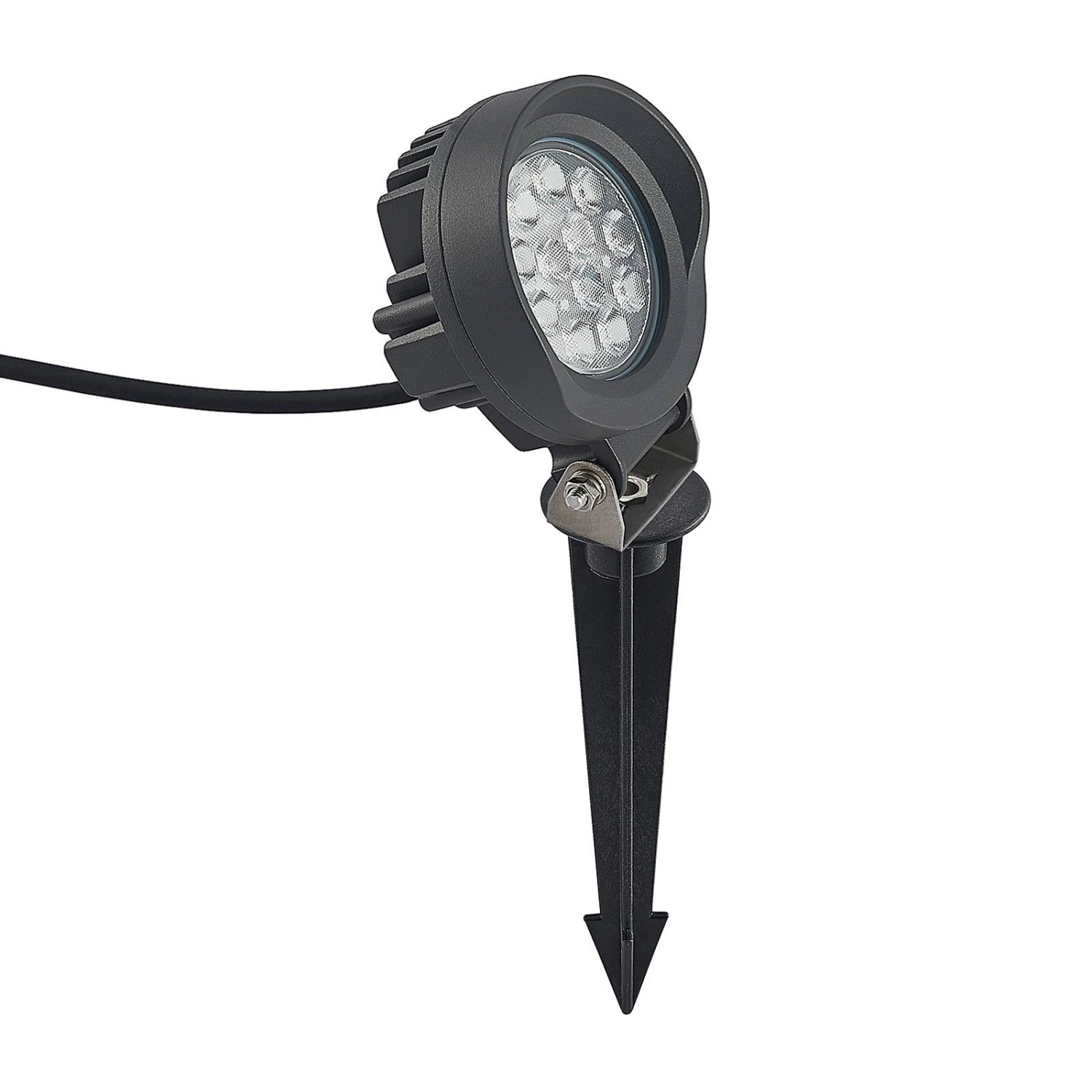 Lindby LED Außenleuchte Emar 9915032 Modern in Schwarz aus Aluminium 1-flammig