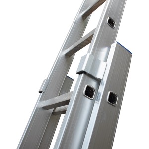 Detailansicht der Krause Schiebeleiter Stabilo, 2-teilig, aus Aluminium.