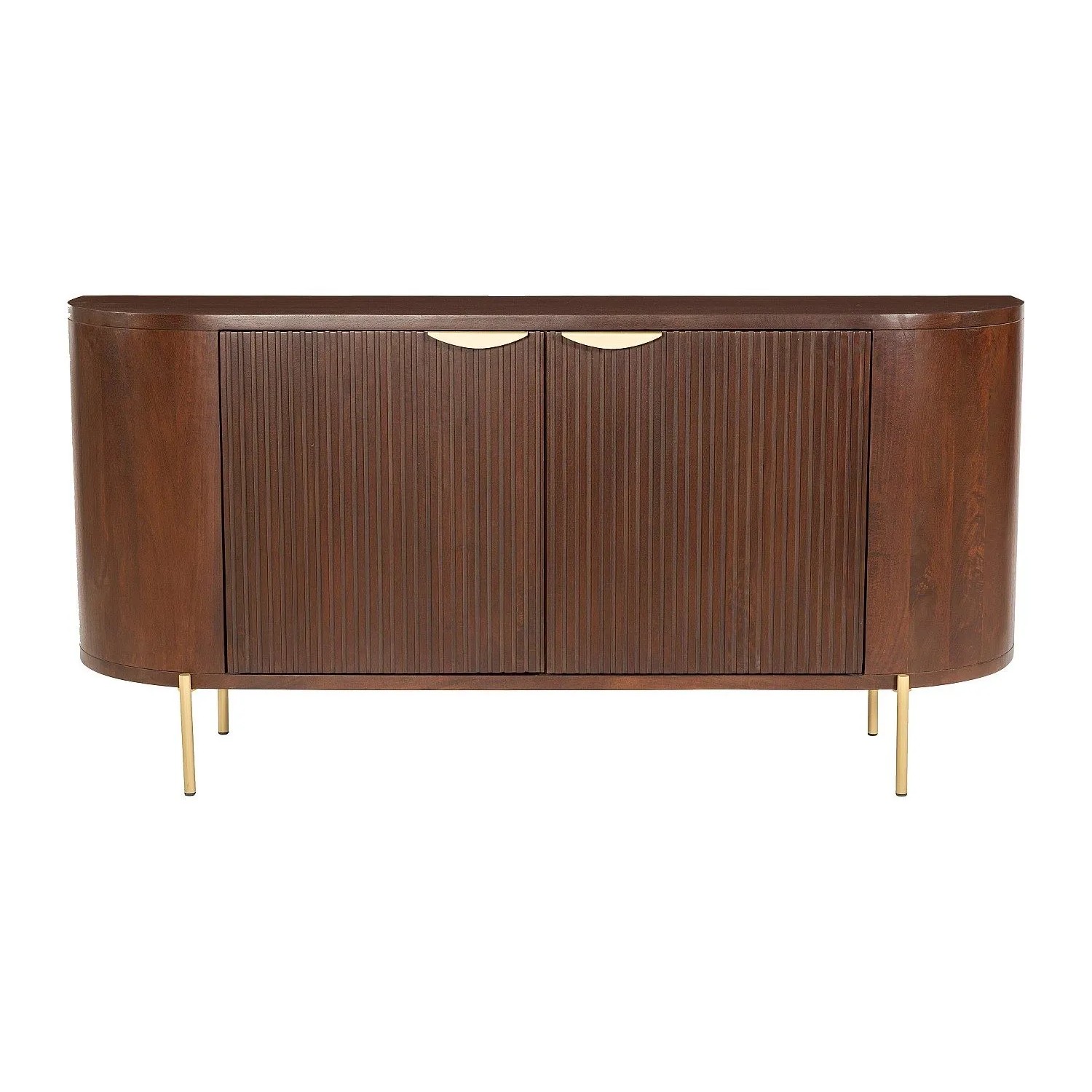 Vente-unique Sideboard Nevili Naturfarben Dunkel  Goldfarben 165 cm