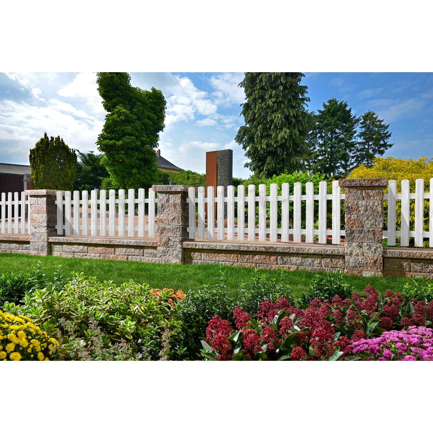 Kann Bruchsteinmauer Pfeilerelement Jura-Nuanciert 37,2 cm x 18,6 cm x 15 cm_3