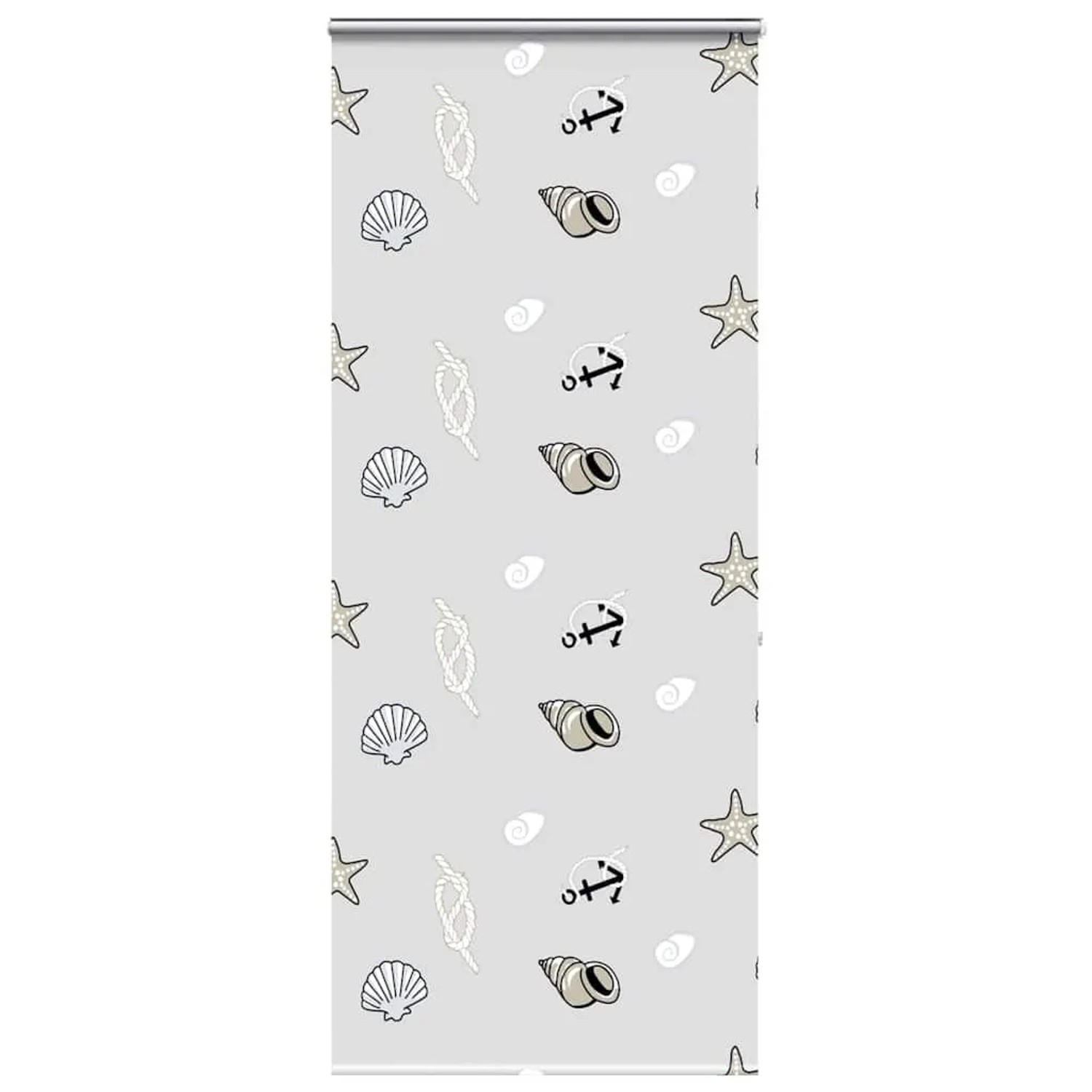 vidaXL Duschrollo mit Kassette 110x240 cm Stoffbreite 106 cm 4015013