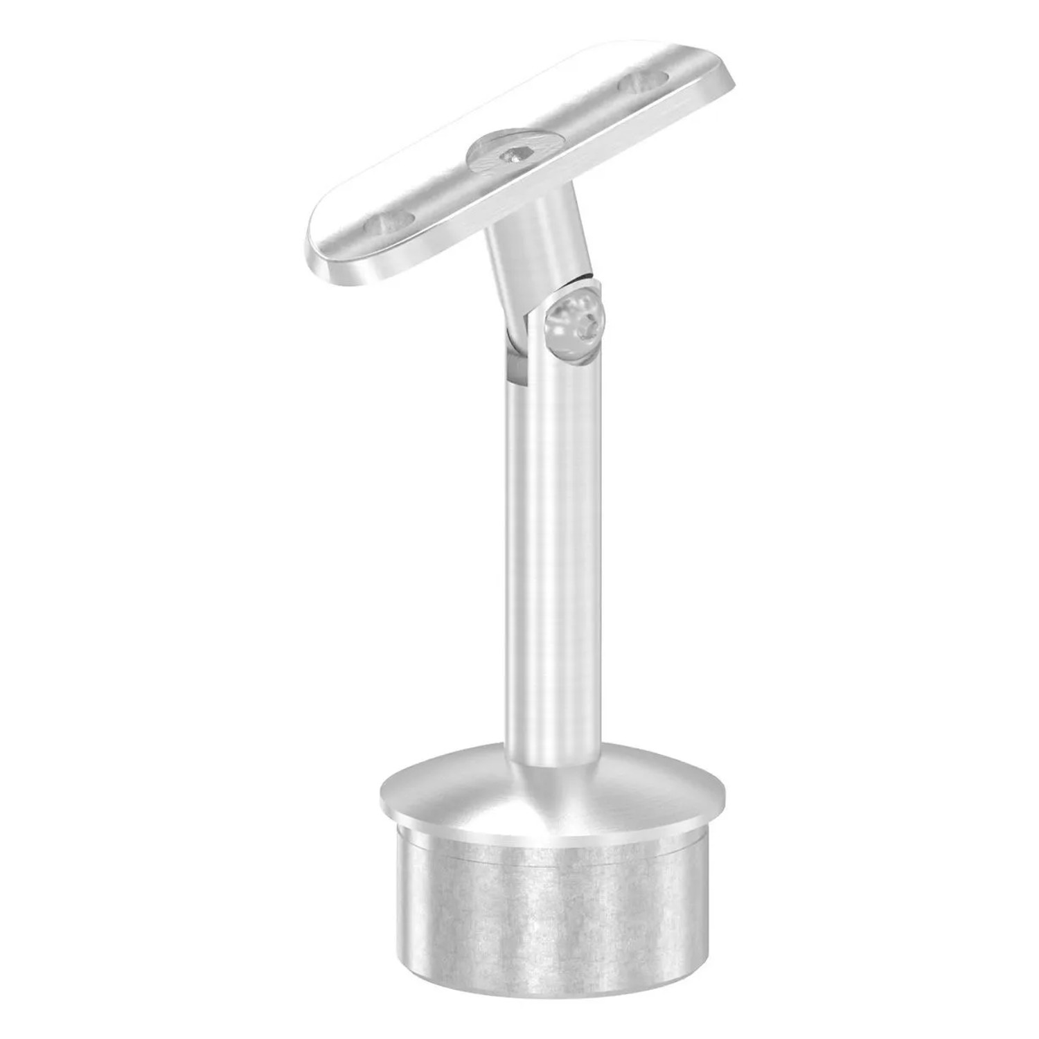 FeNau Handlaufstütze Edelstahl V2A Für Rohr Ø 42,4 mm Handlauf Ø 42,4 mm Geschliffen
