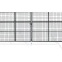Graues Casanoov Gitter Schwingtor Olga, 4 m breit und 180 cm hoch.