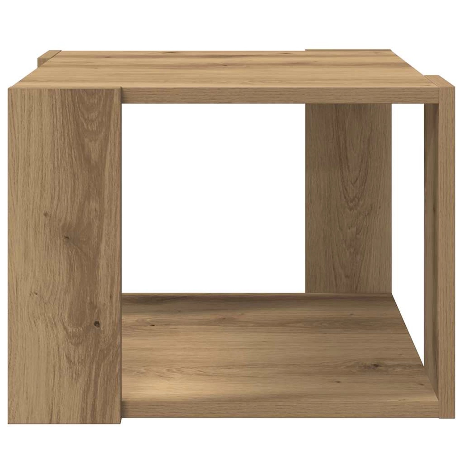 Quadratischer Couchtisch Artisan Eiche (40x40x30cm) aus Holzwerkstoff.