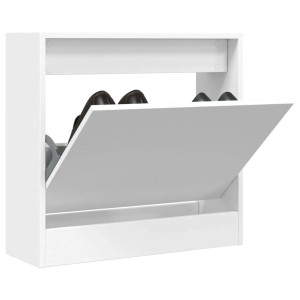 vidaXL Schuhschrank Weiß 60x21x57 cm Holzwerkstoff 839882