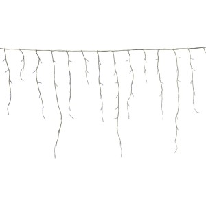 LED Lichtervorhang Eisregen mit kaltweiß-blauen LEDs für Innen und Außen.