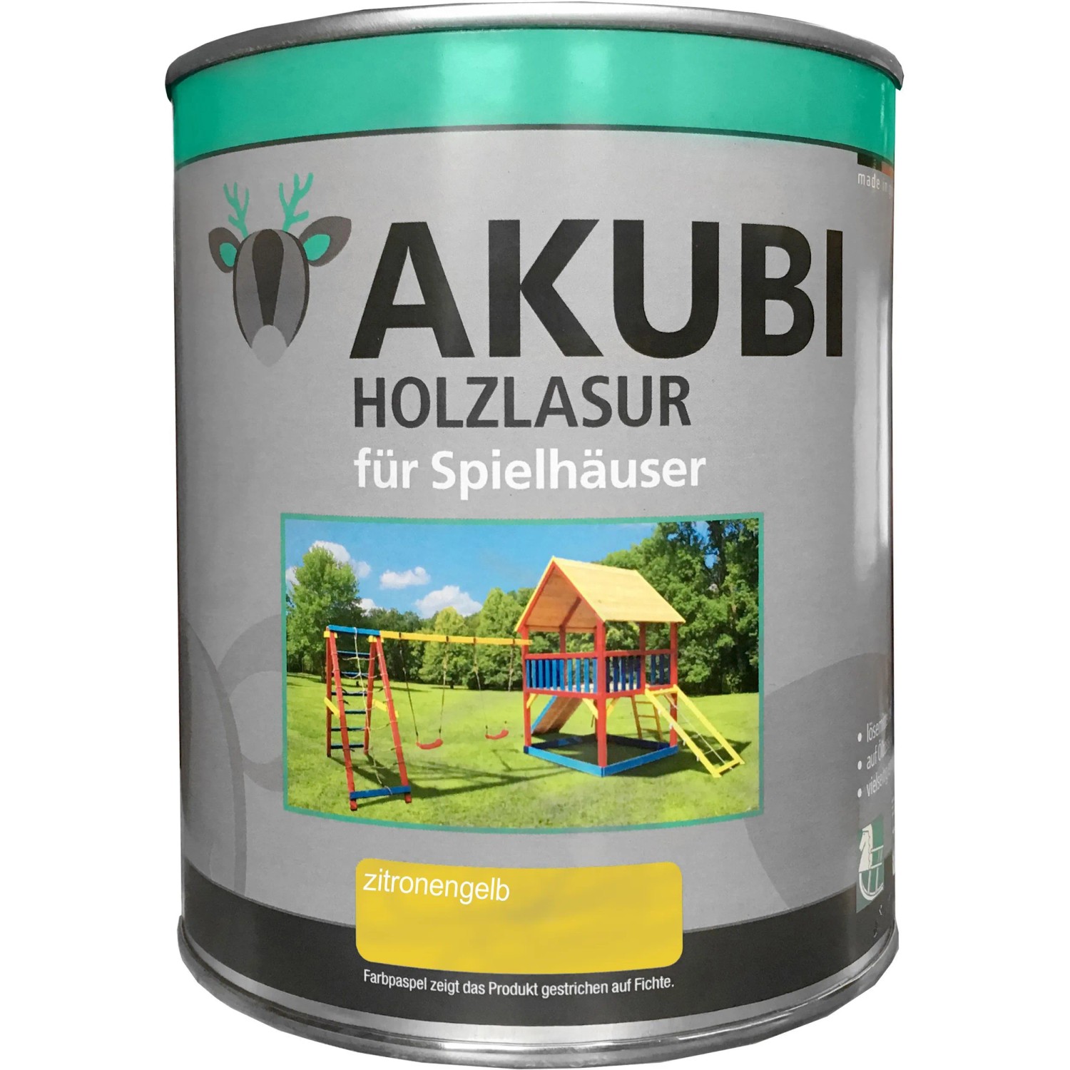 Karibu Holzlasur für Spielhäuser Zitronengelb 750 ml