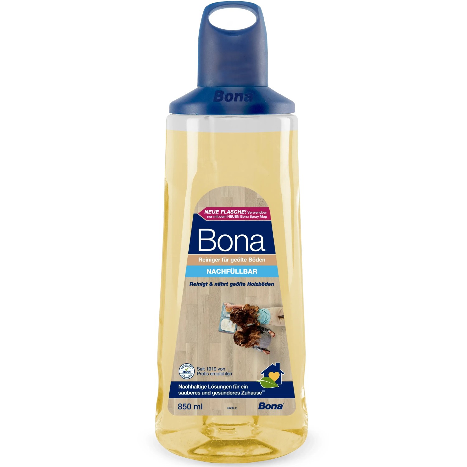 Bona Premium Spray Mop Reiniger für geölte Holzböden, 850ml Kartusche.