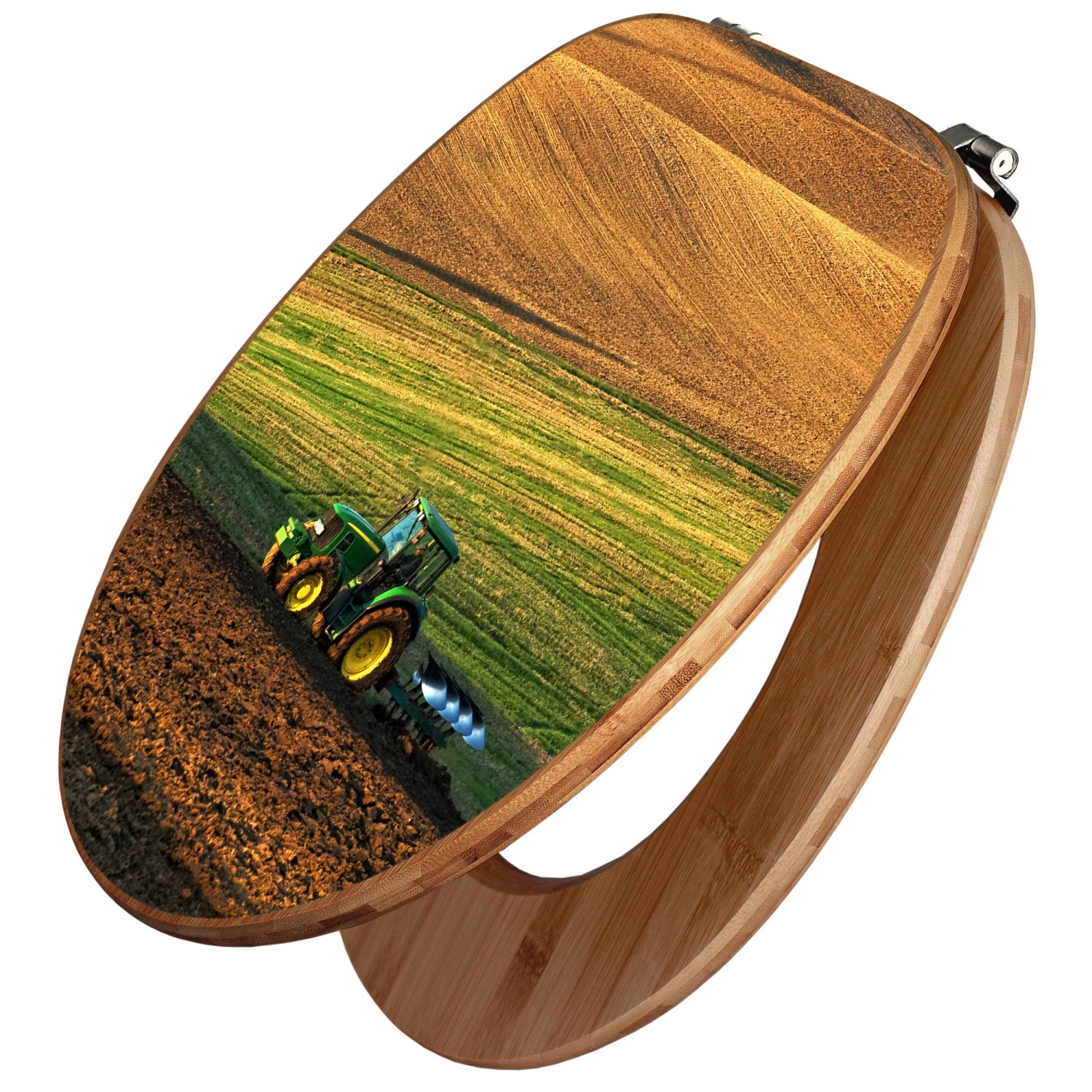 Banjado Design WC Sitz Bambus Toilettendeckel Toilettensitz Bambus Holz Klo günstig online kaufen