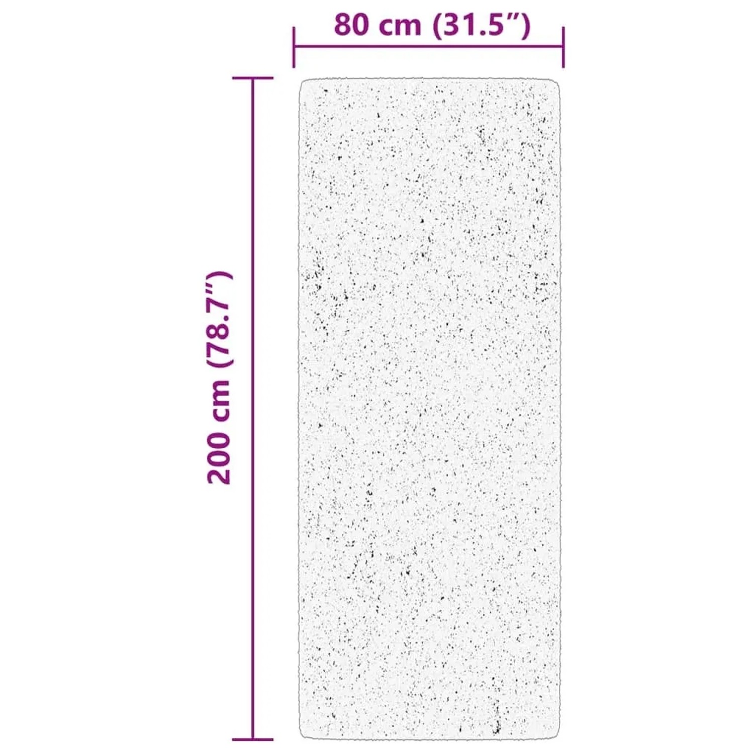 vidaXL Teppich HUARTE Kurzflor Weich und Waschbar Waldgrün 80x200 cm 375091_10